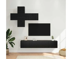 TV staliukas TV spintelių komplektas 3 vnt. Apdirbta mediena