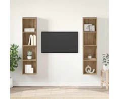 TV staliukas TV spintelių komplektas 4 vnt. Amatininkų ąžuolas