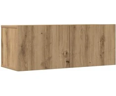 TV staliukas 3 dalių sieninis televizoriaus spintelės komplektas Artisan Oak