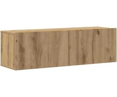 TV staliukas 4 dalių sieninis televizoriaus spintelės komplektas Artisan Oak