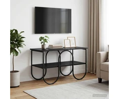 TV staliukas 80 x 40 x 50 cm Juodojo ąžuolo Apdirbta mediena