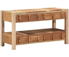 TV staliukas Televizoriaus spintelė su stalčių Ruda 83 x 33 x 46 cm