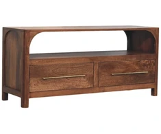 TV staliukas Artisan Furniture Arc-Line mango medienos TV spintelė