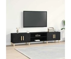 TV staliukas Televizoriaus spintelė Juodas ąžuolas 180 x 31,5 x 40 cm
