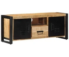 TV staliukas televizoriaus spintelė 100x30x40 cm Masyvus Rough Wood Mango