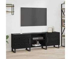 TV staliukas Televizoriaus spintelė Juodas ąžuolas 150 x 30 x 50 cm