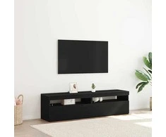 TV staliukas Televizoriaus spintelė 2 pcs Juodas ąžuolas 75 x 35 x 40 cm