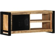TV staliukas televizoriaus spintelė 80x30x35 cm Masyvus Rough Wood Mango