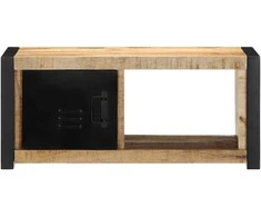 TV staliukas televizoriaus spintelė 80x30x35 cm Masyvus Rough Wood Mango