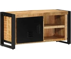 TV staliukas televizoriaus spintelė 80x30x40 cm Masyvus Rough Wood Mango