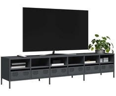 TV staliukas Televizoriaus spintelė, antracito, 202x39x43,5cm, plienas
