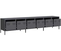 TV staliukas Televizoriaus spintelė, antracito, 202x39x43,5cm, plienas