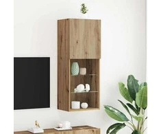 TV staliukas TV spintelių komplektas Amatininkų ąžuolas 40,5 x 30 x 102 cm