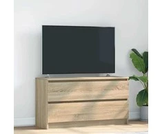 TV staliukas Televizoriaus spintelė, ąžuolo, 100x35x54 cm, apdirbta mediena