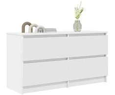 TV staliukas Televizoriaus spintelė, balta, 100x35x54 cm, apdirbta mediena