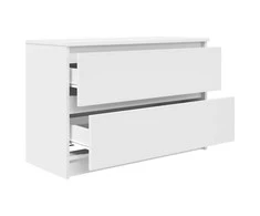 TV staliukas Televizoriaus spintelė, balta, 80x35x54 cm, apdirbta mediena
