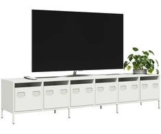 TV staliukas Televizoriaus spintelė, balta, 202x39x43,5cm, plienas