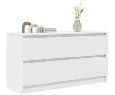 TV staliukas Televizoriaus spintelė, balta, 100x35x54 cm, apdirbta mediena