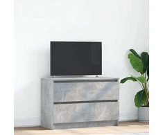 TV staliukas Televizoriaus spintelė, betono pilka, 80x35x54 cm, mediena