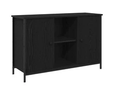 TV staliukas TV spintelių komplektas Juodas ąžuolas 101 x 35 x 65 cm