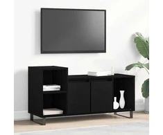 TV staliukas TV spintelių komplektas Juodas ąžuolas 100 x 35 x 55 cm