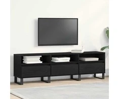 TV staliukas Televizoriaus spintelė Juodas ąžuolas 150 x 30 x 44,5 cm