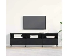 TV staliukas Televizoriaus spintelė Juodas ąžuolas 150 x 30 x 44,5 cm