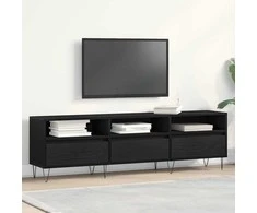 TV staliukas Televizoriaus spintelė Juodas ąžuolas 150 x 30 x 44,5 cm