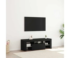 TV staliukas Televizoriaus spintelė Juodas ąžuolas 120 x 35 x 40 cm