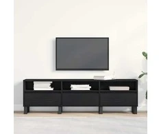 TV staliukas Televizoriaus spintelė Juodas ąžuolas 150 x 30 x 44,5 cm