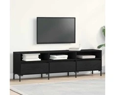 TV staliukas Televizoriaus spintelė Juodas ąžuolas 150 x 30 x 44,5 cm