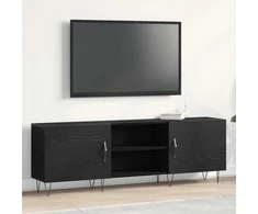 TV staliukas TV spintelių komplektas Juodas ąžuolas 150 x 30 x 50 cm
