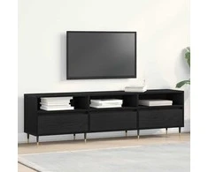TV staliukas Televizoriaus spintelė Juodas ąžuolas 150 x 30 x 44,5 cm