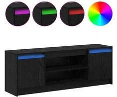 TV staliukas TV vienetai Juoda 139,5 x 34 x 50 cm Apdirbta mediena