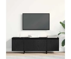 TV staliukas Televizoriaus spintelė Juodas ąžuolas 120 x 30 x 40,5 cm