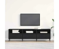 TV staliukas Televizoriaus spintelė Juodas ąžuolas 150 x 30 x 44,5 cm