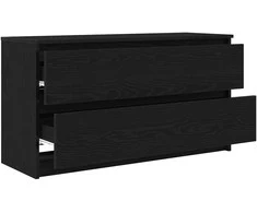 TV staliukas Televizoriaus spintelė, juodos spalvos, 100x35x54 cm, mediena