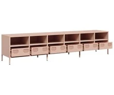 TV staliukas Televizoriaus spintelė, rožinės, 202x39x43,5 cm, plienas