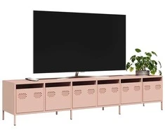 TV staliukas Televizoriaus spintelė, rožinės, 202x39x43,5 cm, plienas
