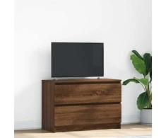 TV staliukas Televizoriaus spintelė, ruda ąžuolo, 80x35x54 cm, mediena