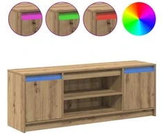 TV staliukas TV vienetai Ruda 139,5 x 34 x 50 cm Apdirbta mediena