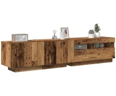 TV staliukas televizoriaus spintelė su LED lemputėmis Artisan ąžuolas