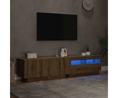 TV staliukas televizoriaus spintelė su LED lemputėmis Artisan ąžuolas