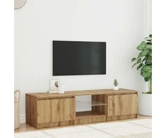 TV staliukas televizoriaus spintelė su LED lemputėmis Artisan ąžuolas