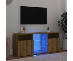 TV staliukas televizoriaus spintelė su LED lemputėmis Artisan ąžuolas