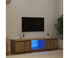 TV staliukas televizoriaus spintelė su LED lemputėmis Artisan ąžuolas