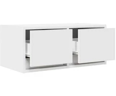 TV staliukas Televizoriaus spintelės, 2vnt., baltos, 60x31x25,5 cm, mediena