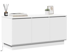 TV staliukas Televizoriaus spintelė Balta 100 x 38 x 49 cm Apdirbta mediena
