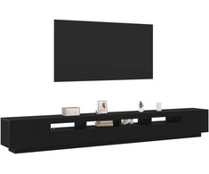TV staliukas TV spintelių komplektas 3 pcs Juoda 300 x 35 x 40 cm