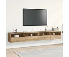 TV staliukas TV sieninė spintelė 2 pcs artisano ąžuolo 100 x 30 x 30 cm